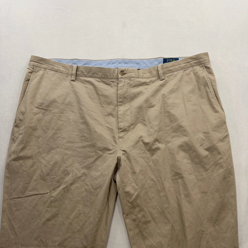 Polo Ralph Lauren Chino Pants Stretch Classic Fit Khaki Tan Mens 46x30